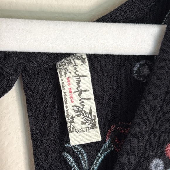 Intimately Free People Adelaide Embroidered Mini Dress Size XS - Picture 3 of 7
